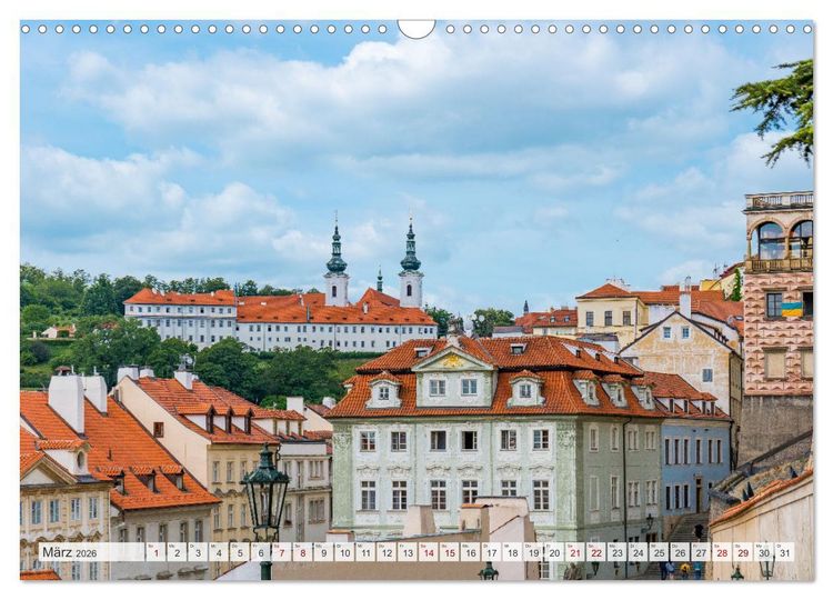 Produktbild: Historisches Prag (Wandkalender 2026 DIN A3 quer), CALVENDO Monatskalender