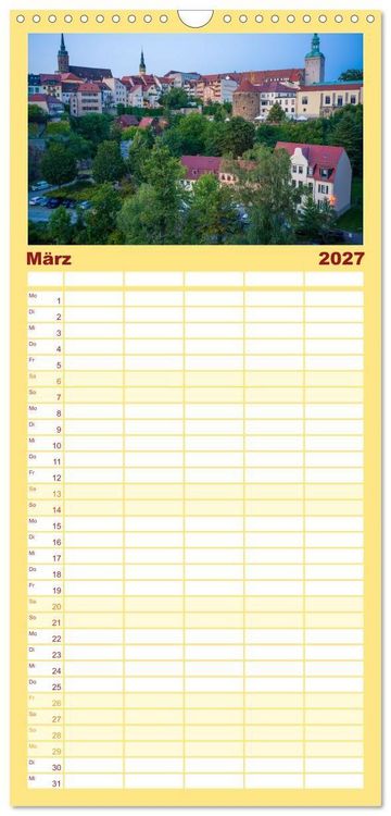 Produktbild: Familienplaner 2027 - Bautzen - Sorbisches Zentrum in der Oberlausitz mit 5 Spalten (Wandkalender, 21 x 45 cm) CALVENDO