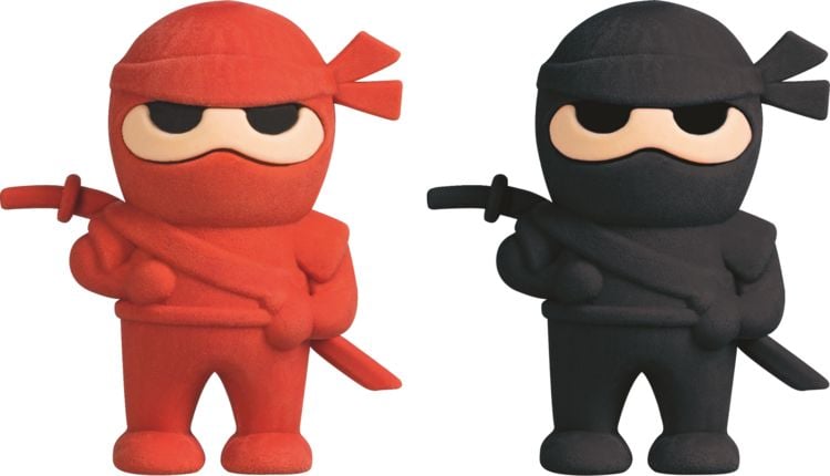 Produktbild: Radiergummi Ninja Power 3D | sortiert