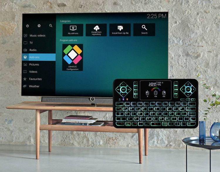Produktbild: Joy-it TASTAMINI01 Funk Tastatur Deutsch, QWERTZ Schwarz Integriertes Touchpad