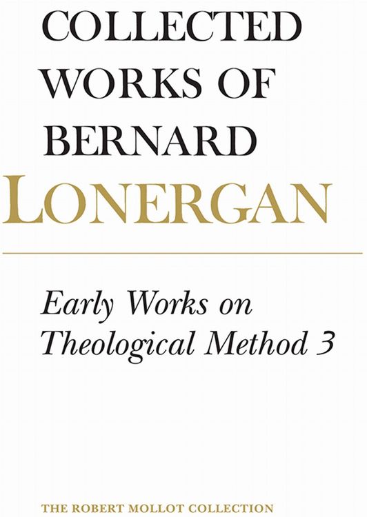 Produktbild: Early Works on Theological Method 3