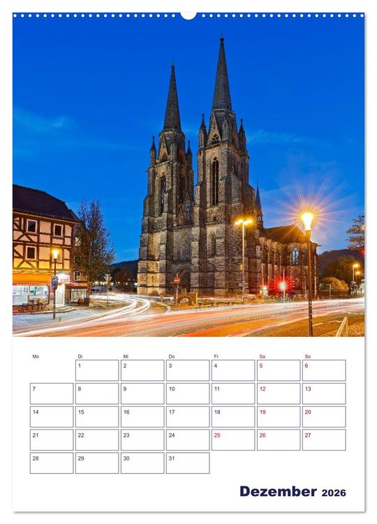 Produktbild: Marburg - Universit&auml;tsstadt mit Flair (hochwertiger Premium Wandkalender 2026 DIN A2 hoch), Kunstdruck in Hochglanz