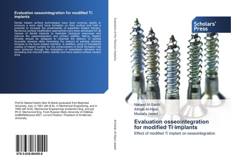 Produktbild: Evaluation osseointegration for modified Ti implants