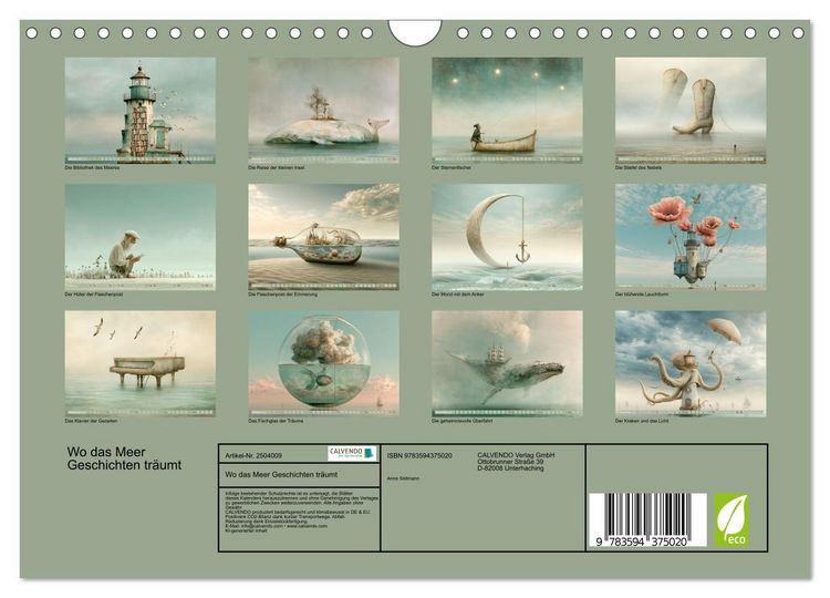 Produktbild: Wo das Meer Geschichten tr&auml;umt (Wandkalender 2027 DIN A4 quer), CALVENDO Monatskalender