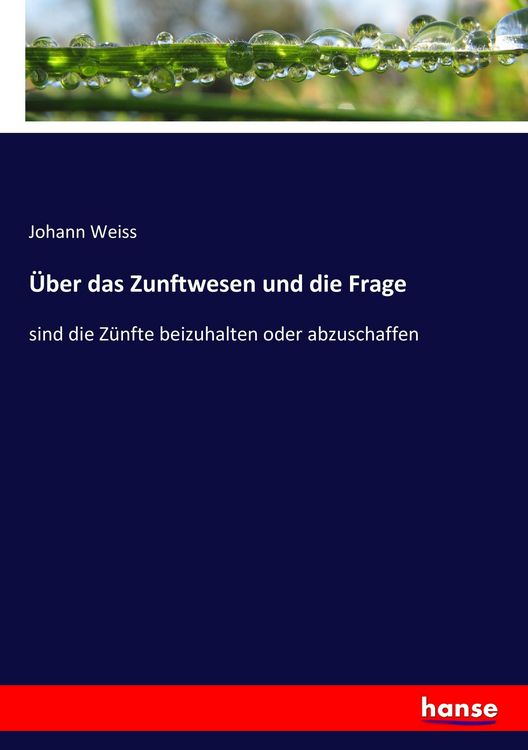 Produktbild: &Uuml;ber das Zunftwesen und die Frage