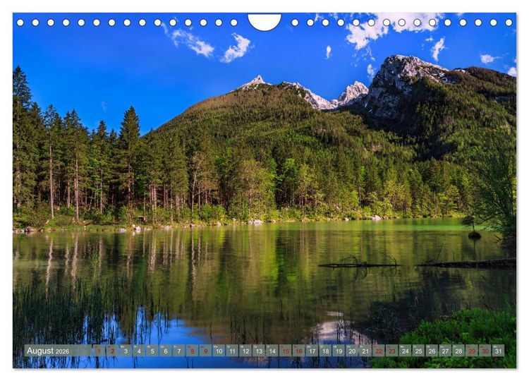 Produktbild: Unterwegs im Berchtesgadener Land 2026 (Wandkalender 2026 DIN A4 quer), CALVENDO Monatskalender