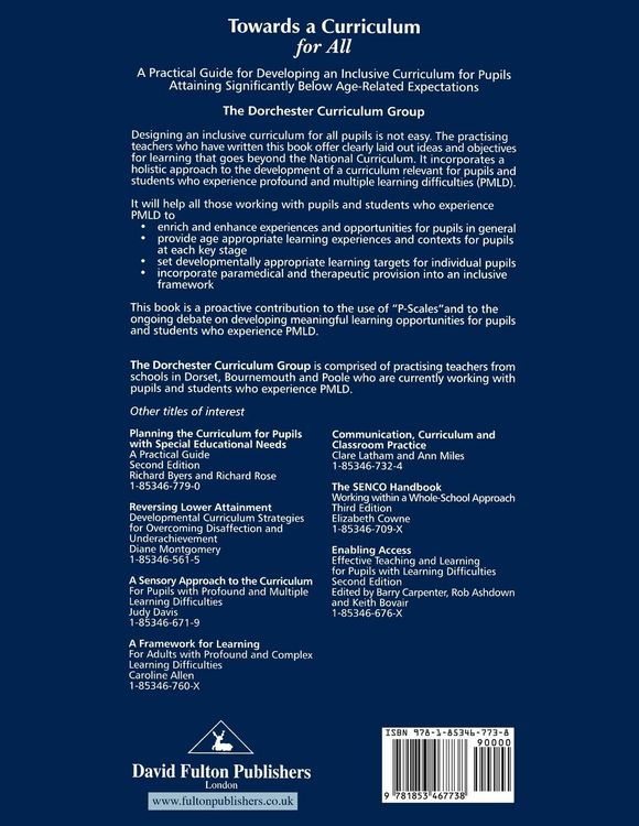Produktbild: Towards a Curriculum for All