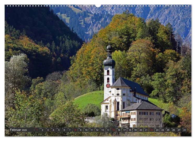 Produktbild: Vorarlberg in &Ouml;sterreich (Wandkalender 2026 DIN A2 quer), CALVENDO Monatskalender