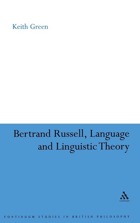 Produktbild: Bertrand Russell, Language and Linguistic Theory
