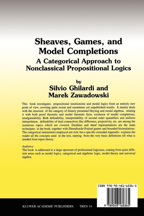 Produktbild: Sheaves, Games, and Model Completions