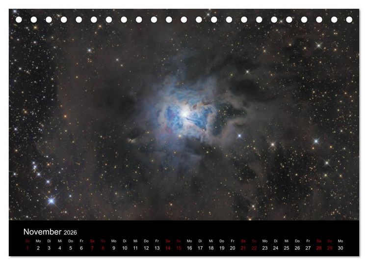 Produktbild: Beeindruckendes Universum (Tischkalender 2026 DIN A5 quer), CALVENDO Monatskalender