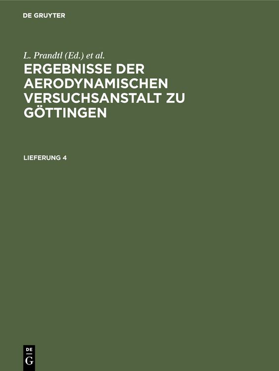 Produktbild: Ergebnisse der aerodynamischen Versuchsanstalt zu G&ouml;ttingen. Lfg. 4