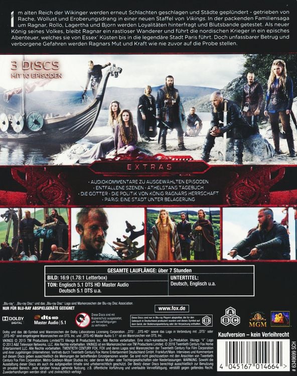 Produktbild: Vikings - Season 3 [Blu-ray]
