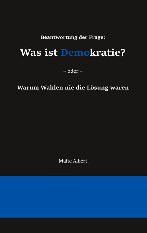 Produktbild: Beantwortung der Frage: Was ist Demokratie?