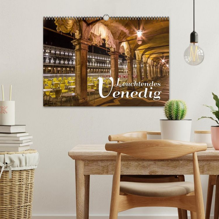 Produktbild: Leuchtendes Venedig (Wandkalender 2026 DIN A3 quer), CALVENDO Monatskalender