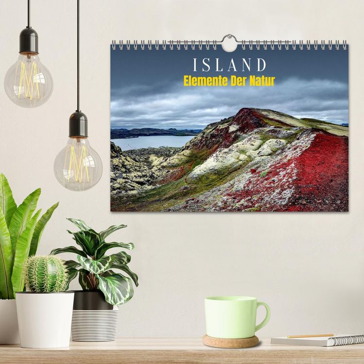 Produktbild: Island - Elemente der Natur (Wandkalender 2026 DIN A4 quer), CALVENDO Monatskalender