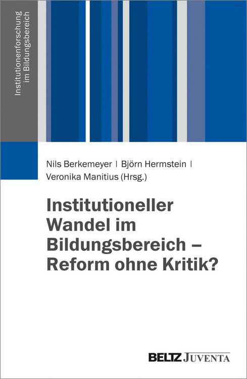 Produktbild: Institutioneller Wandel im Bildungswesen