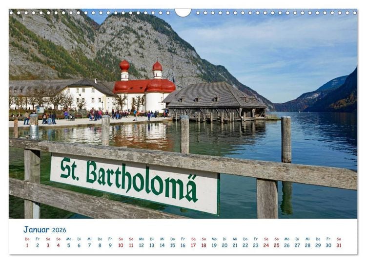 Produktbild: Der K&ouml;nigssee Perle unter dem Watzmann (Wandkalender 2026 DIN A3 quer), CALVENDO Monatskalender