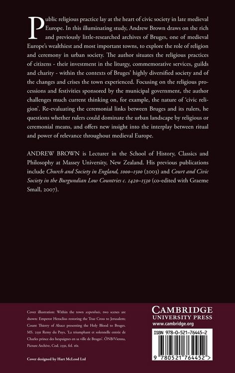 Produktbild: Civic Ceremony and Religion in Medieval Bruges c. 1300-1520