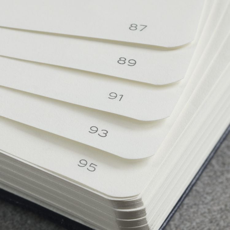 Produktbild: Notizbuch Medium A5 blanko Softcover schwarz