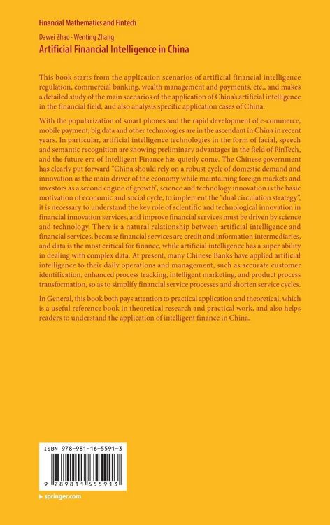 Produktbild: Artificial Financial Intelligence in China