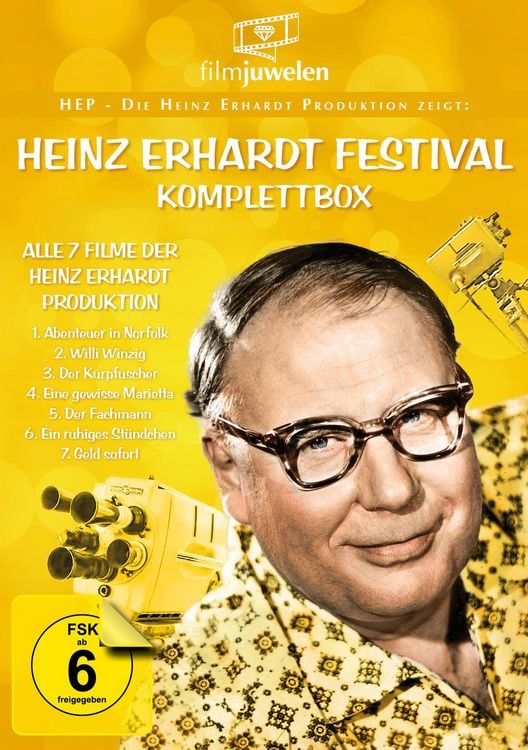 Produktbild: Heinz Erhardt Festival - Komplettbox [3 DVDs]