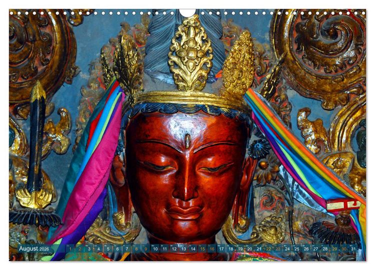 Produktbild: Mystische Wesen &ndash; Buddhistische Kunst im Himalaya (Wandkalender 2026 DIN A3 quer), CALVENDO Monatskalender