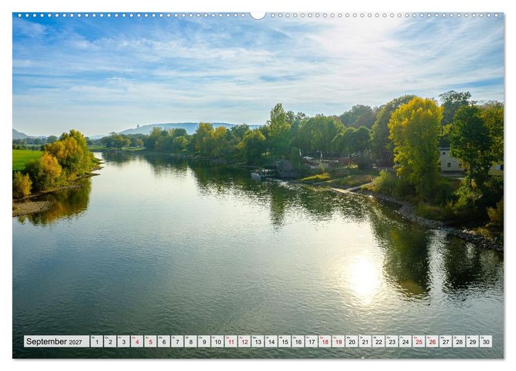 Produktbild: Die Obere Weser - von Hamel bis zur Porta Westfalica (hochwertiger Premium Wandkalender 2027 DIN A2 quer), Kunstdruck in Hochglanz