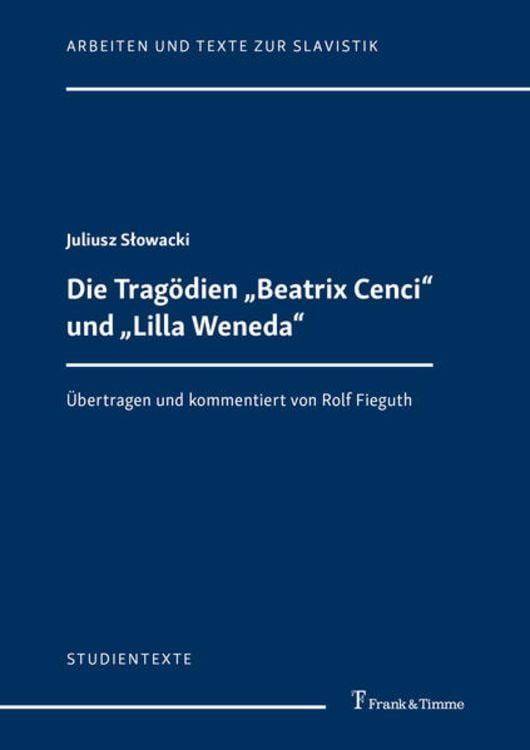 Produktbild: Die Tragödien „Beatrix Cenci“ und „Lilla Weneda“