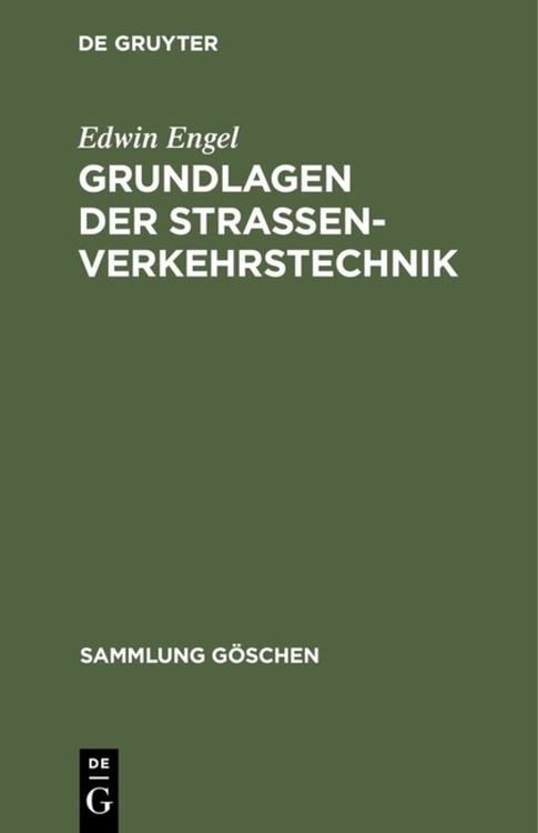 Produktbild: Grundlagen der Strassenverkehrstechnik