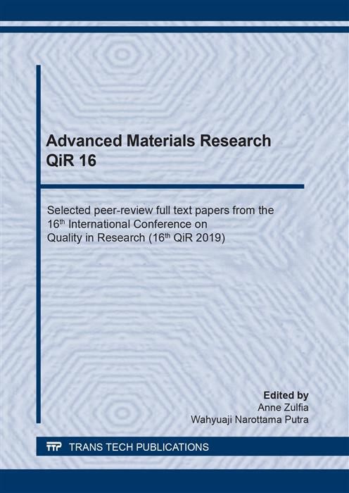 Produktbild: Advanced Materials Research QiR 16