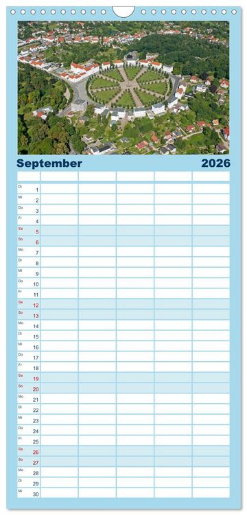 Produktbild: Familienplaner 2026 - Ostseeinseln R&uuml;gen, Hiddensee, Ummanz mit 5 Spalten (Wandkalender, 21 x 45 cm) CALVENDO