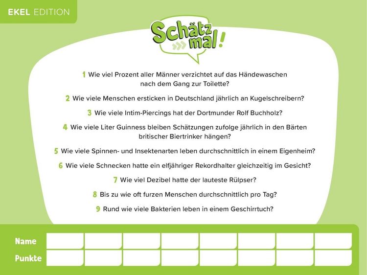 Produktbild: Sch&auml;tz mal! Ekel Edition