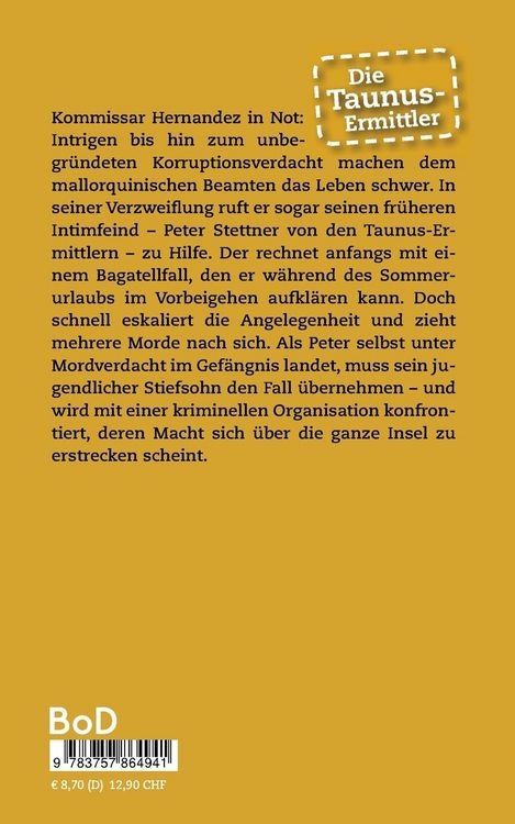 Produktbild: Die Taunus-Ermittler Band 13 Treffpunkt &bdquo;La Seu&ldquo;