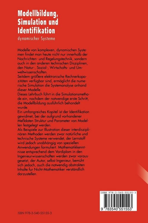 Produktbild: Modellbildung, Simulation und Identifikation dynamischer Systeme