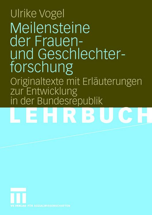 Produktbild: Meilensteine der Frauen- und Geschlechterforschung