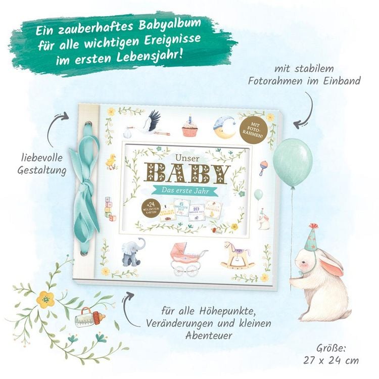 Produktbild: Tr&ouml;tsch Babyalbum Unser Baby Das erste Jahr
