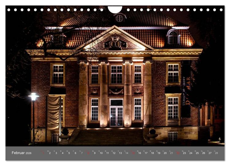 Produktbild: Leuchtendes M&uuml;nster 2026 - die Metropole Westfalens (Wandkalender 2026 DIN A4 quer), CALVENDO Monatskalender