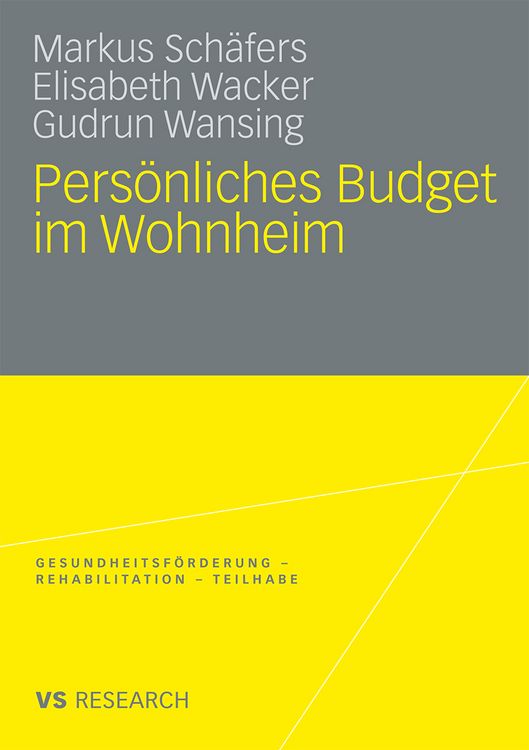 Produktbild: Pers&ouml;nliches Budget im Wohnheim