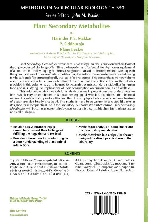 Produktbild: Plant Secondary Metabolites