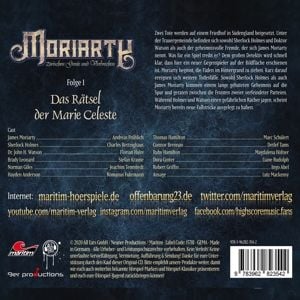Produktbild: Moriarty 1/ Marie Celeste/ CD