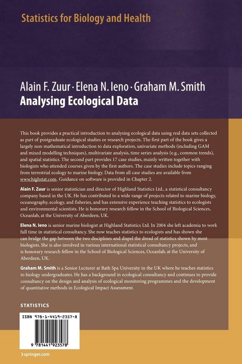 Produktbild: Analyzing Ecological Data