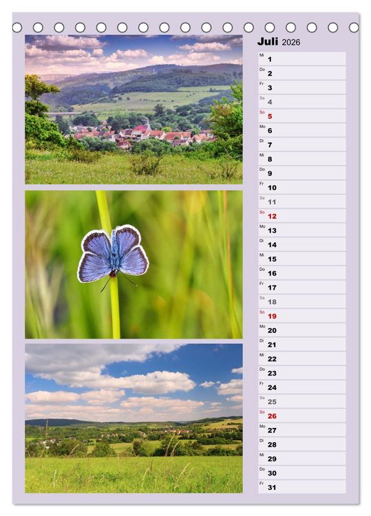 Produktbild: Hessisch Lichtenau (Tischkalender 2026 DIN A5 hoch), CALVENDO Monatskalender