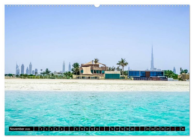 Produktbild: Dubai Highlights (Wandkalender 2026 DIN A2 quer), CALVENDO Monatskalender