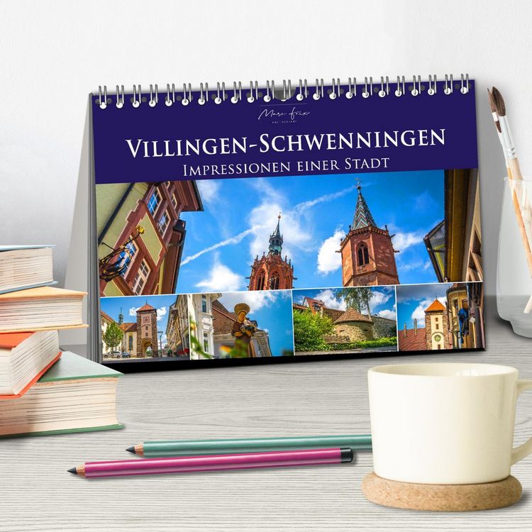 Produktbild: Villingen-Schwenningen - Impressionen einer Stadt (Tischkalender 2026 DIN A5 quer), CALVENDO Monatskalender