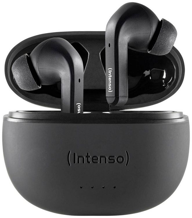 Produktbild: Intenso T300A In Ear Headset Bluetooth&reg; Stereo Schwarz Noise Cancelling Batterieladeanzeige, Headset, Ladecase, Touch-Steuerung