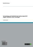 Produktbild: Verwendung und Geschichte der Auslassungspunkte - Regeln, Richtlinien oder Vorschl&auml;ge?
