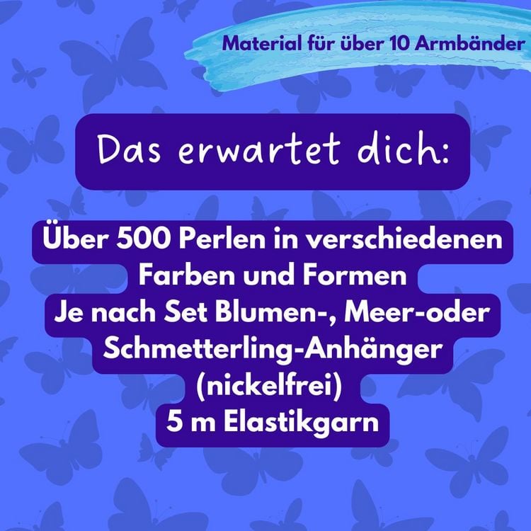 Produktbild: Perlenset Schmetterling