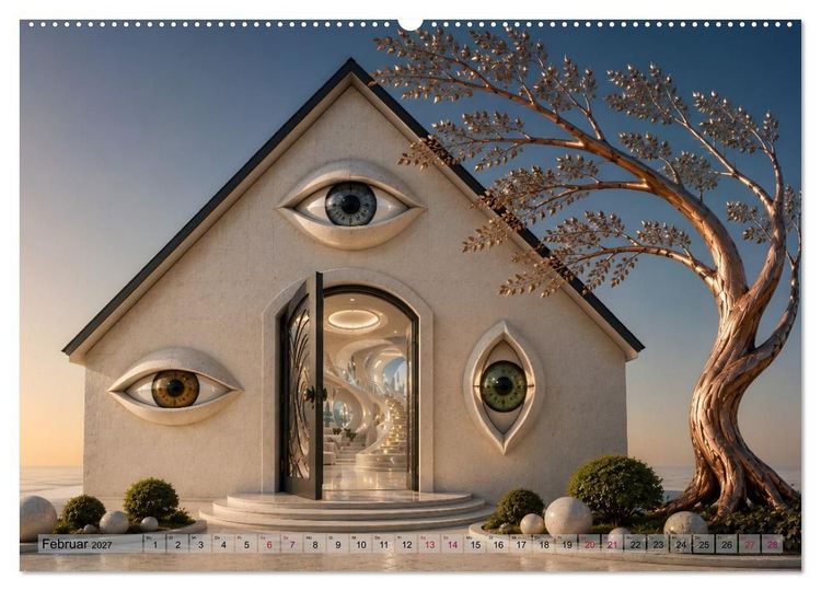Produktbild: Vision und Imagination - 12 Bilder aus einer m&ouml;glichen Zukunft (hochwertiger Premium Wandkalender 2027 DIN A2 quer), Kunstdruck in Hochglanz