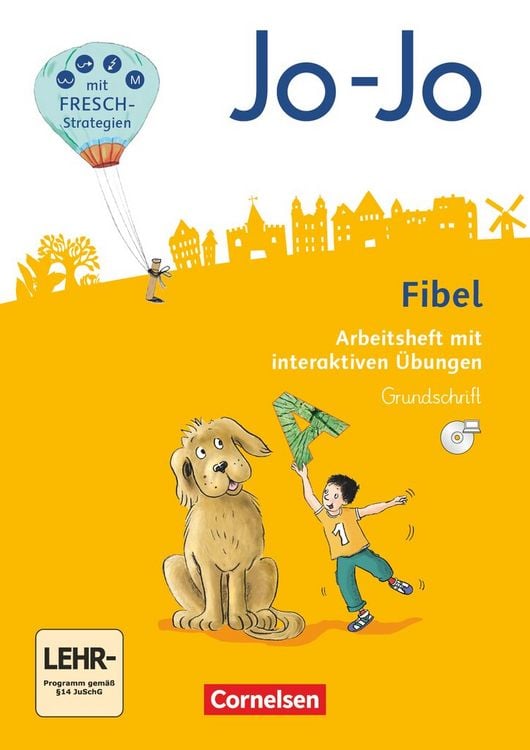 Produktbild: Jo-Jo Fibel 1. Schuljahr - Allgemeine Ausgabe 2016. Arbeitsheft mit interaktiven &Uuml;bungen - In Grundschrift mit Einlegern